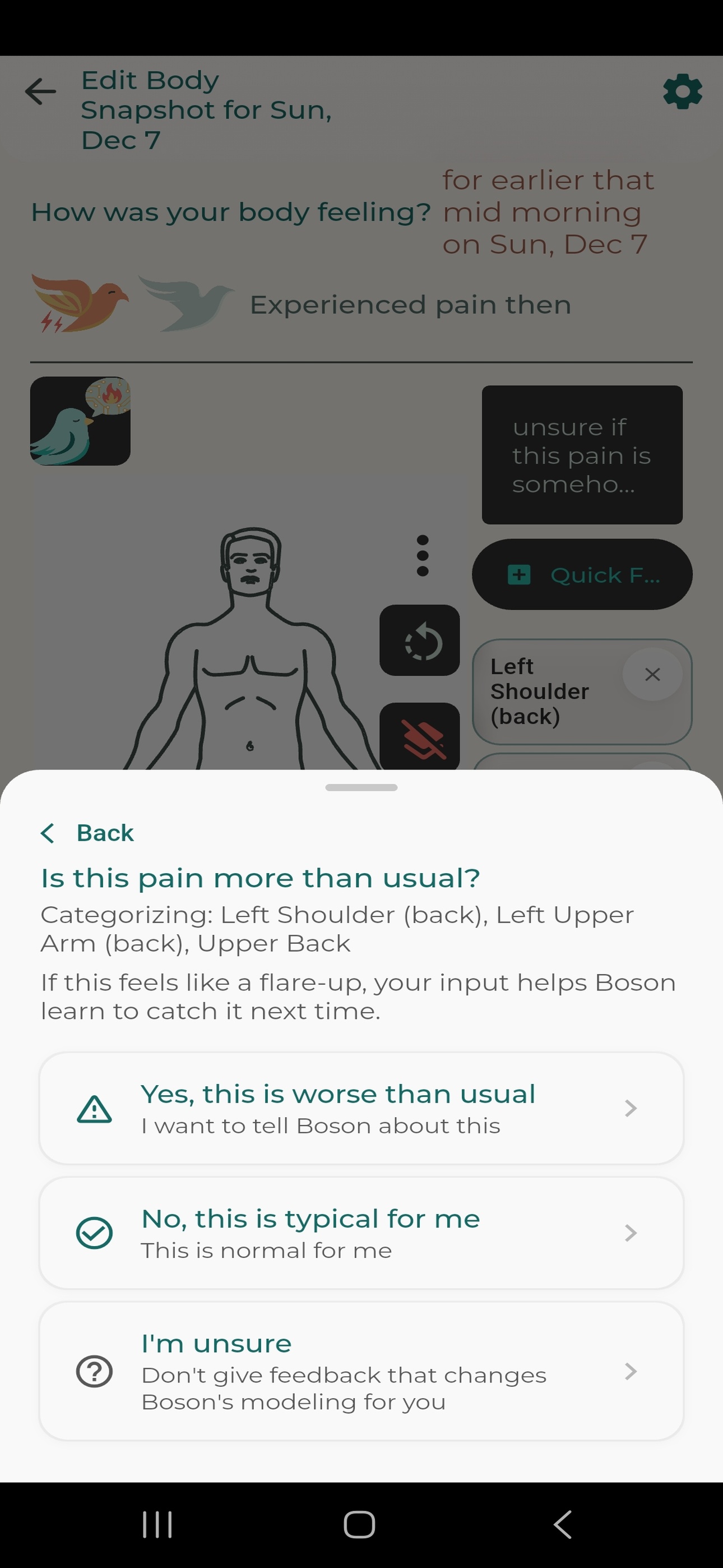 Flare detection and feedback